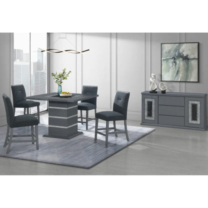 Ariya - Buffet With Clear Glass Inlay