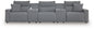 Modmax II - Reclining Sectional - Salt And Pepper
