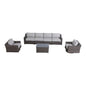 Stylish Sofa Seating Group With Cushions Perfect For Outdoor Gatherings