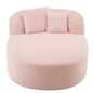 Modern Chaise Lounge Sofa Boneless Couch With Supportive Pillows
