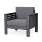 Slat Design Club Chairs With Cushions
