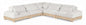 Turin - Chenille Fabric Upholstered Modular Sectional - White