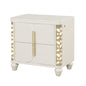 Cinderella - Nightstand With LED Accents And 2 Storage Drawers - Beige