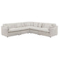 Greeley - 5 Piece Upholstered Modular Sectional Sofa - Ivory