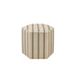 Accent Ottoman Printed Stripe