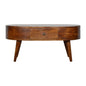 Rounded Wood Table
