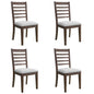 Upholstered Armless Chairs With High Ladder Back