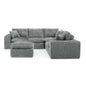 Sectional Sofa With Moveable Ottoman