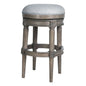 Rustic Elegance Backless Swivel Stool