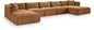 Shaggy - Fabric 6 Piece Modular Sectional With Chaise And Ottoman