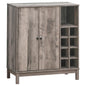 Wine Cabinet With 2 Doors - Gray