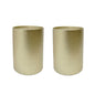 Modern Round Accent Table With Hammered Surface