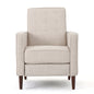 Mid-Century Modern Recliner With Button Tufted Waffle Stitch
