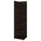 6 Tier Corner Bookcase - Cappuccino