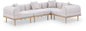 Laguna - 4 Piece 106.5" Upholstered Outdoor Patio Modular Sectional