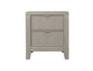 2 Drawer Nightstand - Light Gray