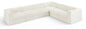 Rummi - Velvet Performance Fabric Upholstered 6 Piece Modular Sectional