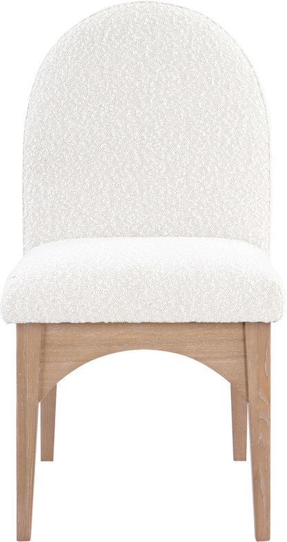 Waldorf - Boucle Dining Side Chair With Natural Legs