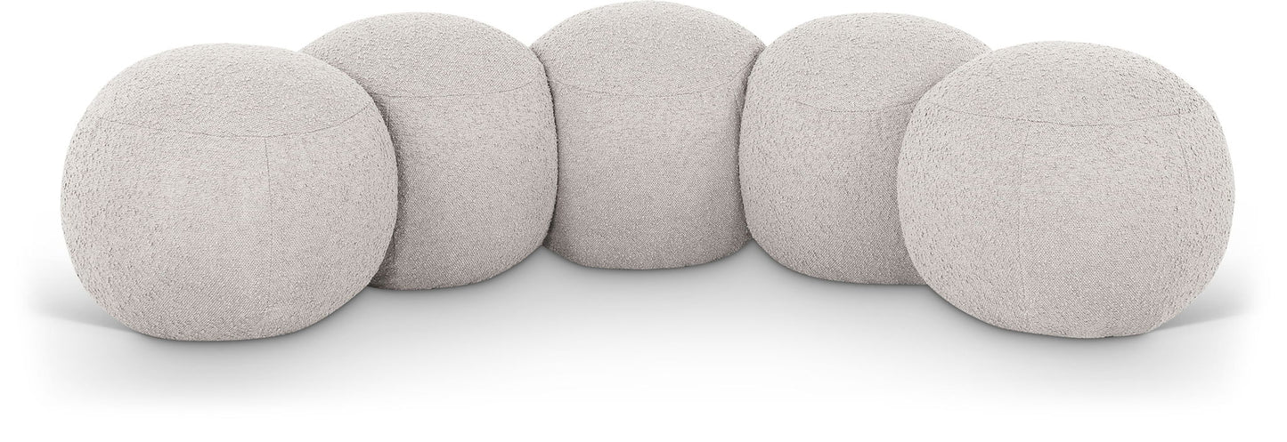 Apollo - Boucle Fabric Bench