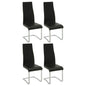 High Back Side Chairs Dining Chairs With Padded Upholstery (Set of 4)