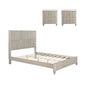 3 Piece Bedroom Set With Bed And 2 Nightstands