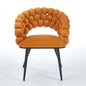 Modern Chair With Tube Legs, Soft Cushions And Comfortable Backrest