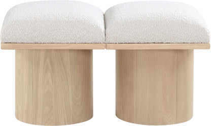 Pavilion - 2 Piece Modular Bench With Natural Base