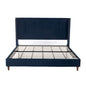 Peyton - Upholstered Bed With 54" High Headboard, Traditional Hand Buttoned Tufting