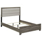 Funston - 4 Piece Queen Bedroom Set With Upholstered Headboard - Oak
