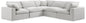 Comfy - 5 Piece Velvet Modular Corner Sectional