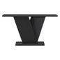 Console Table With V Shape Base, Sculptural Entryway Accent