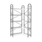Industrial Style Corner Bookshelf With Thickened Iron Frame