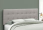 Queen Size, Bed Headboard Only, Upholstered, Durable Construction - Gray