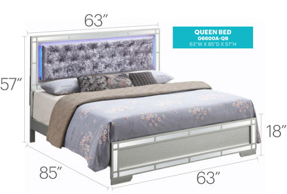 Madison - Upholstered Bed With LED