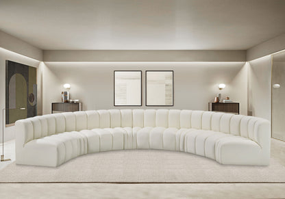 Arc - Faux Leather 8 Piece U-Shaped Modular Sofa