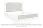 Rowlenstown - King/California King Poster Headboard/Footboard Panels - Antique White