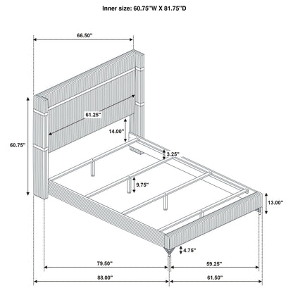 Malcolm - Wingback Bed