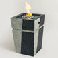 Propane, Gas 50000 Btu Square Fire Pit Table For Outside - Light Gray Blue
