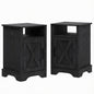 Farmhouse Nightstand, Charging Station & Storage