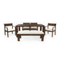 Outdoor Dining Set Rectangular Table With Umbrella Hole