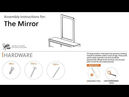 Drystan - Bedroom Mirror - Brown / Beige