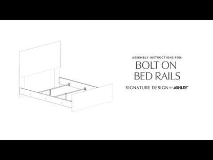 Stelsie - Queen Panel Rails - White